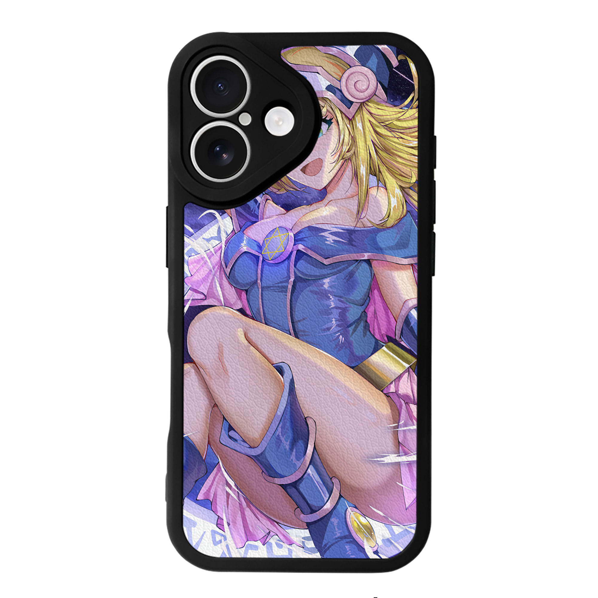 （画像用） 遊☆戯☆王 Yu-Gi-Oh! 【iPhone 16シリーズ対応】シリコンスマホケース（レザー調） 材質：シリコン
